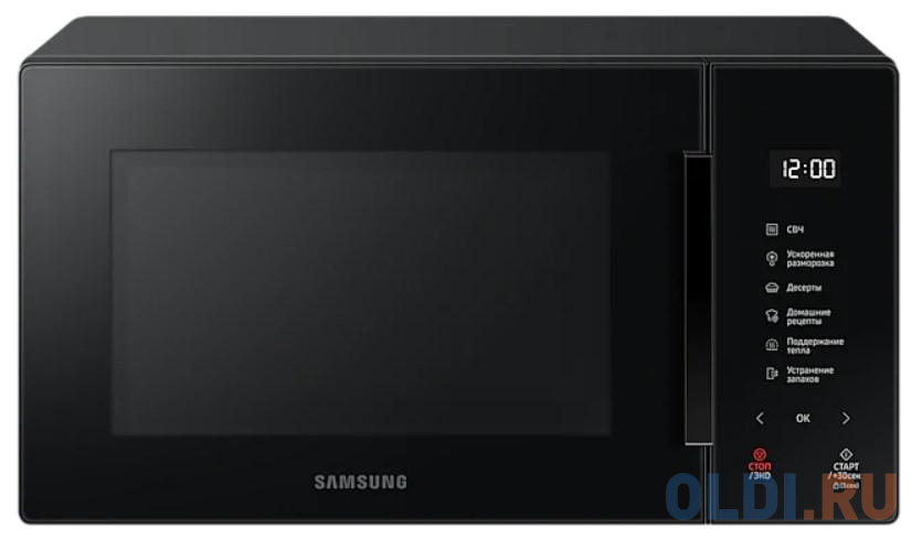 Микроволновая печь Samsung MS23T5018AK/BW 800 Вт чёрный встраиваемая микроволновая печь gorenje bm251sg2bg 900 вт чёрный