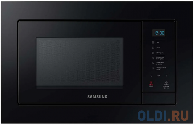 

Встраиваемая микроволновая печь Samsung MG20A7118AK 850 Вт чёрный