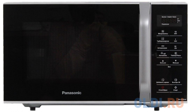 

Микроволновая печь Panasonic NN-ST34HMZPE 800 Вт чёрный серебристый
