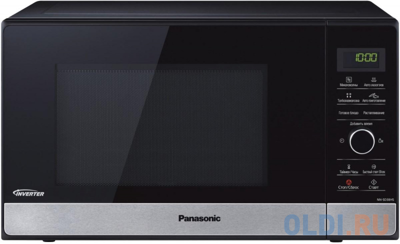 

Микроволновая Печь Panasonic NN-GD38HSZPE 23л. 1000Вт черный/нержавеющая сталь, Чёрный