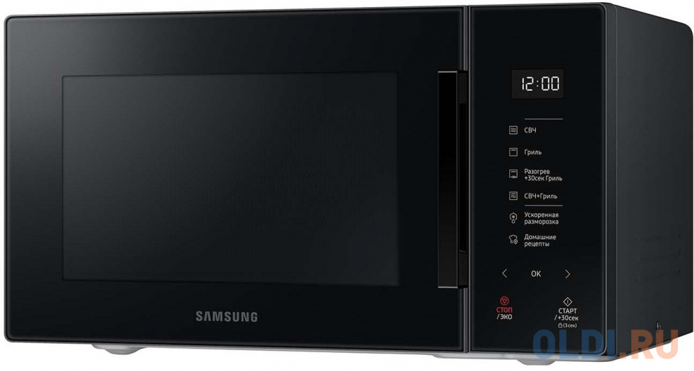 Микроволновая печь Samsung MG23T5018AK 800 Вт чёрный встраиваемая микроволновая печь gorenje bm251sg2bg 900 вт чёрный