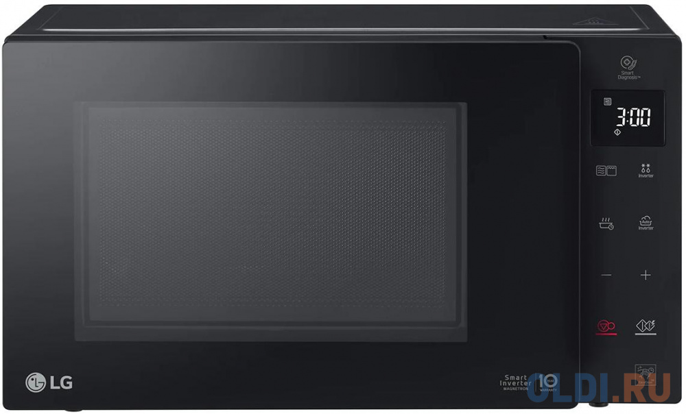 Микроволновая печь LG MH6336GIB 1000 Вт чёрный встраиваемая микроволновая печь bosch bel653mx3 800 вт чёрный