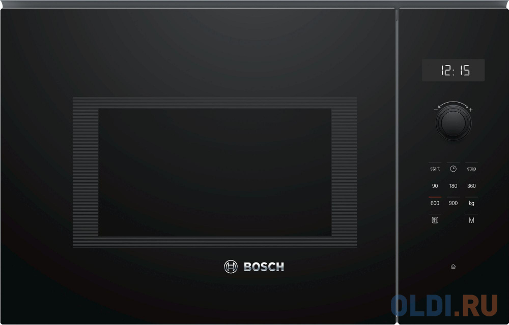 Микроволновая печь Bosch BFL554MB0 20л. 900Вт черный (встраиваемая) встраиваемая микроволновая печь bosch bel623my3 800 вт чёрный