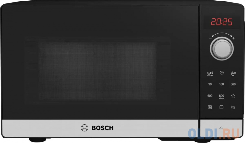 Микроволновая печь Bosch FEL023MS2 800 Вт чёрный нержавеющая сталь