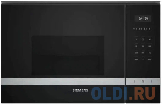 Встраиваемая микроволновая печь Siemens BE555LMS0 900 Вт чёрный микроволновая печь leff 20md733bg 700 вт чёрный