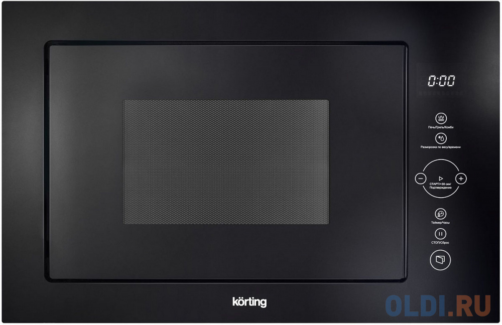 Встраиваемая микроволновая печь Korting KMI 825 TGN 900 Вт чёрный микроволновая печь leff 20md733bg 700 вт чёрный