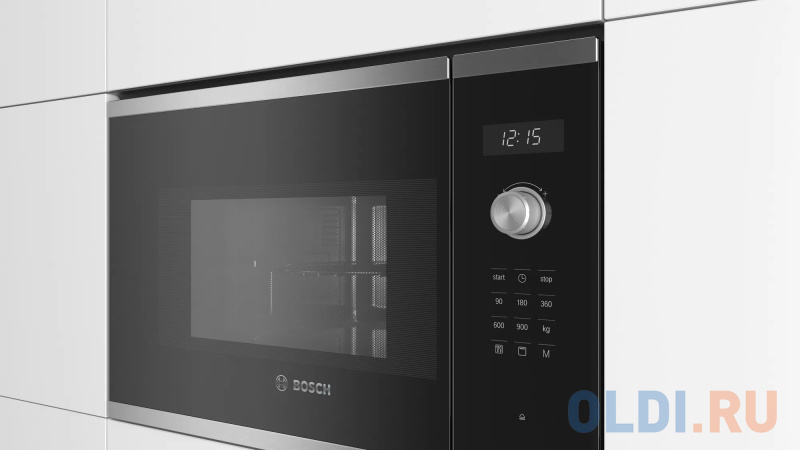 Встраиваемая микроволновая печь Bosch BEL554MS0 900 Вт серебристый чёрный фото