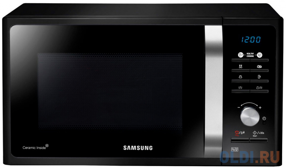 Микроволновая печь Samsung MG23F301TAK/BA 800 Вт чёрный микроволновая печь caso m 20 electronic