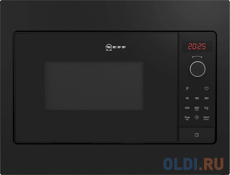 

Встраиваемая микроволновая печь NEFF HLAWG25S3 800 Вт чёрный