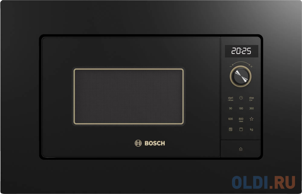 Встраиваемая микроволновая печь Bosch BEL623MY3 800 Вт чёрный микроволновая печь profi cook pc mwg 1204 800 вт чёрный