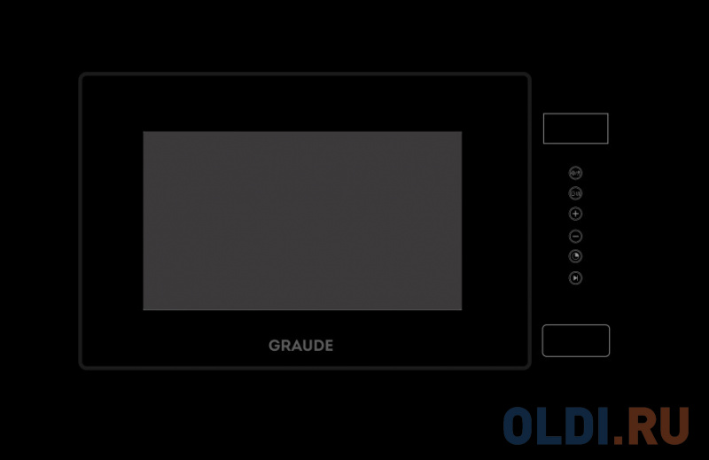 GRAUDE MWG 38.1 S Встраиваемая микроволновая печь, цвет чёрный, размер 595 х 376 х 340 мм