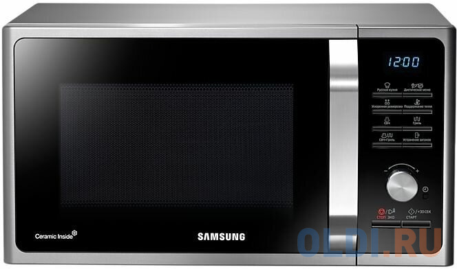 Samsung MS23F302TQS/BW  Микроволновая печь, 23 л, 1100 Вт, серебристый