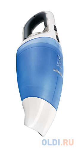 

Пылесос Philips FC6142/01, ручной, сбор жидкости, 56/9Вт, без мешка, набор насадок, голубой/белый