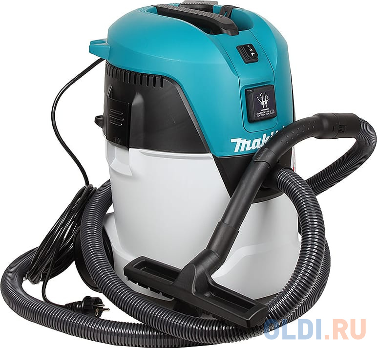 Пылесос электрический Makita VC2512L Пылесос (вл\\сух),1000Вт,3600л\\м,210мбар,25л,шланг36ммх3.5м,8кг,кор,2насад,2 п\\сб,щетка,2адапт,2труб