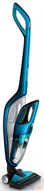 

Пылесос ручной Philips FC6405/01 сухая влажная уборка синий, Черный/синий