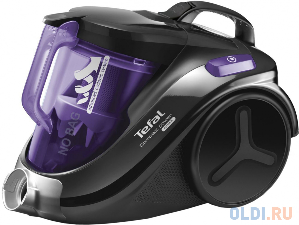 

Пылесос Tefal TW3759EA сухая уборка чёрный фиолетовый