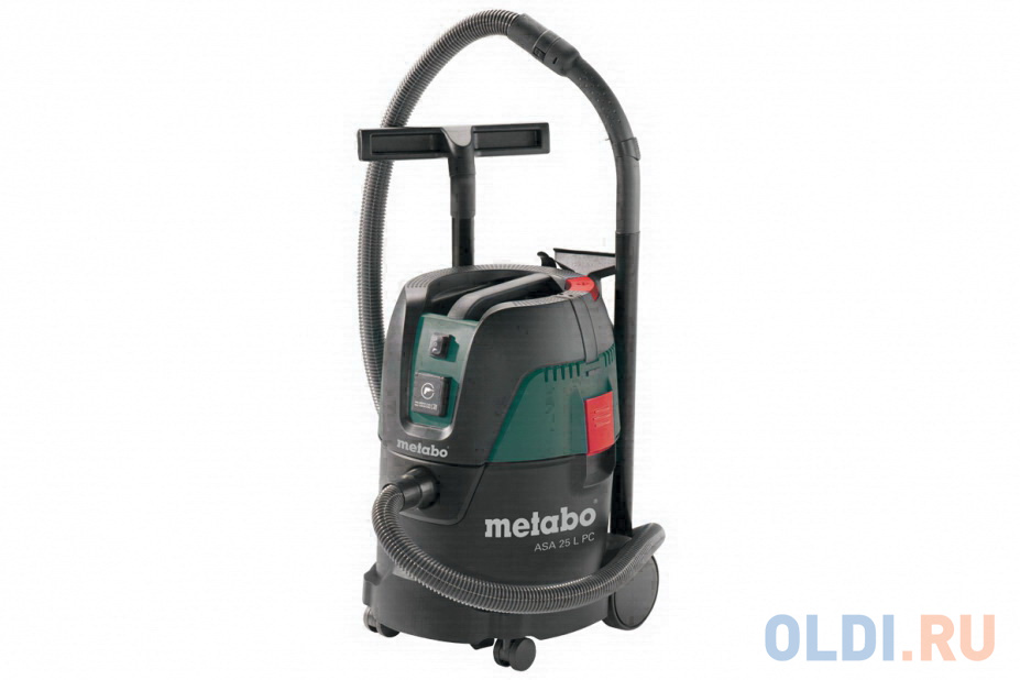 Промышленный пылесос Metabo ASA 25 L PC 602014000 сухая уборка зелёный чёрный