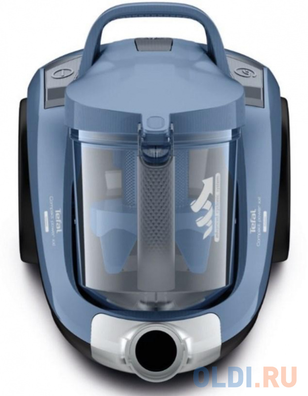 Пылесос Tefal TW4871EA 550Вт черный/синий фото