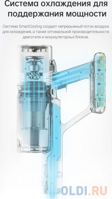 Беспроводной пылесос вертикальный Xiaomi Dreame P10 Cordless Stick Vacuum (VPD1) White (681972) фото