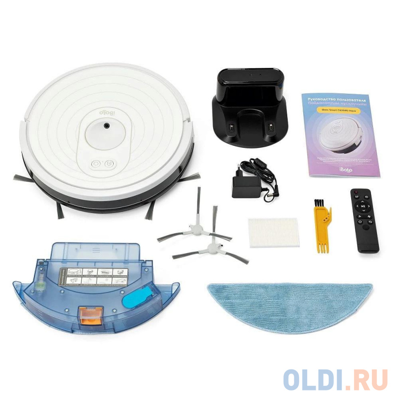 Робот-пылесос iBoto Smart С820WU Aqua сухая влажная уборка белый фото