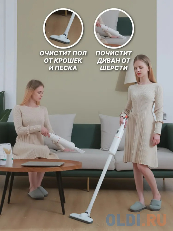 Aккумуляторный пылесос Lydsto Handheld Vacuum Cleaner YM-SCXCH301 сухая уборка белый фото