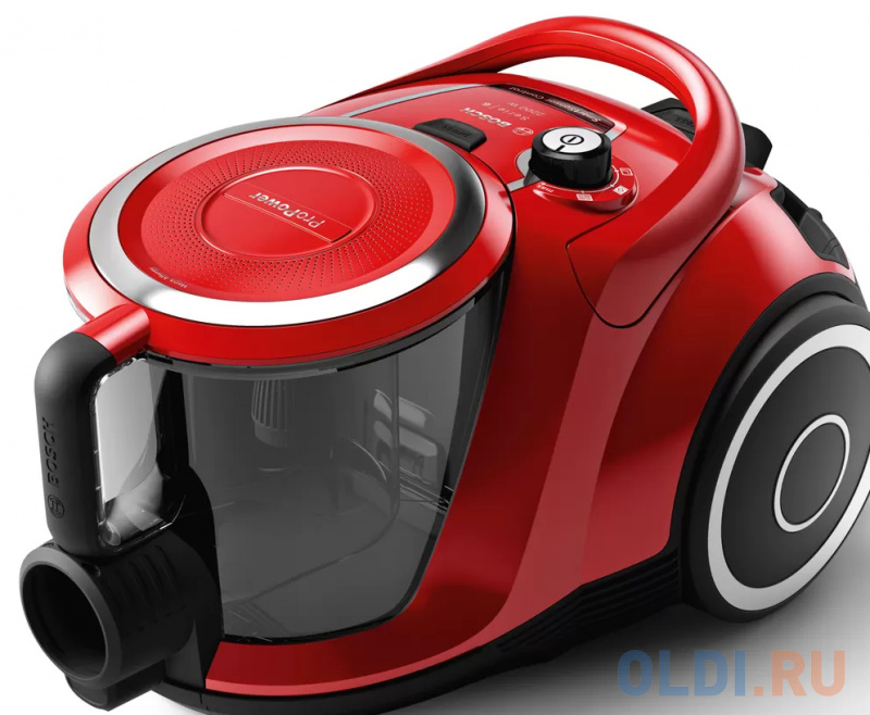 Пылесос Bosch BGS412234A сухая уборка красный фото