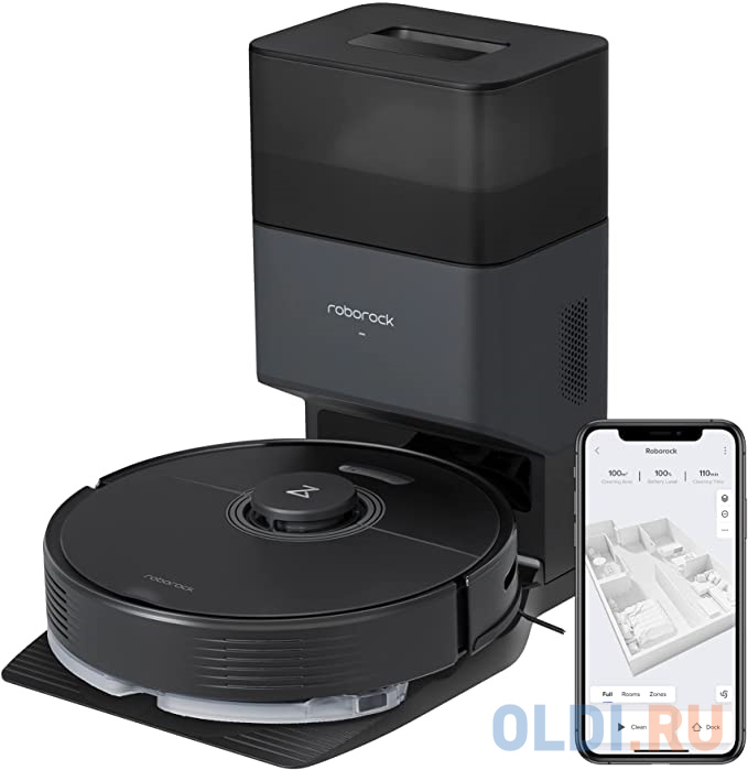 

Робот-пылесос Roborock Q7 Max+ Q380RR+AED03HRR сухая влажная уборка чёрный