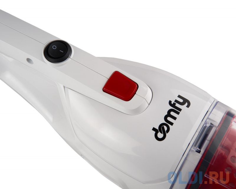 

Пылесос ручной Domfy DSC-VC301 сухая уборка белый красный