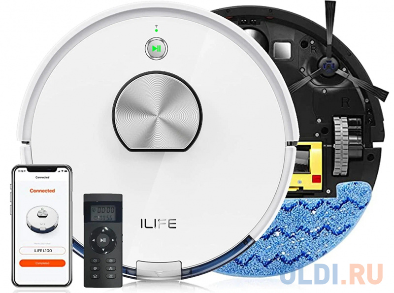 Робот-пылесос ILIFE L100 сухая влажная уборка белый фото