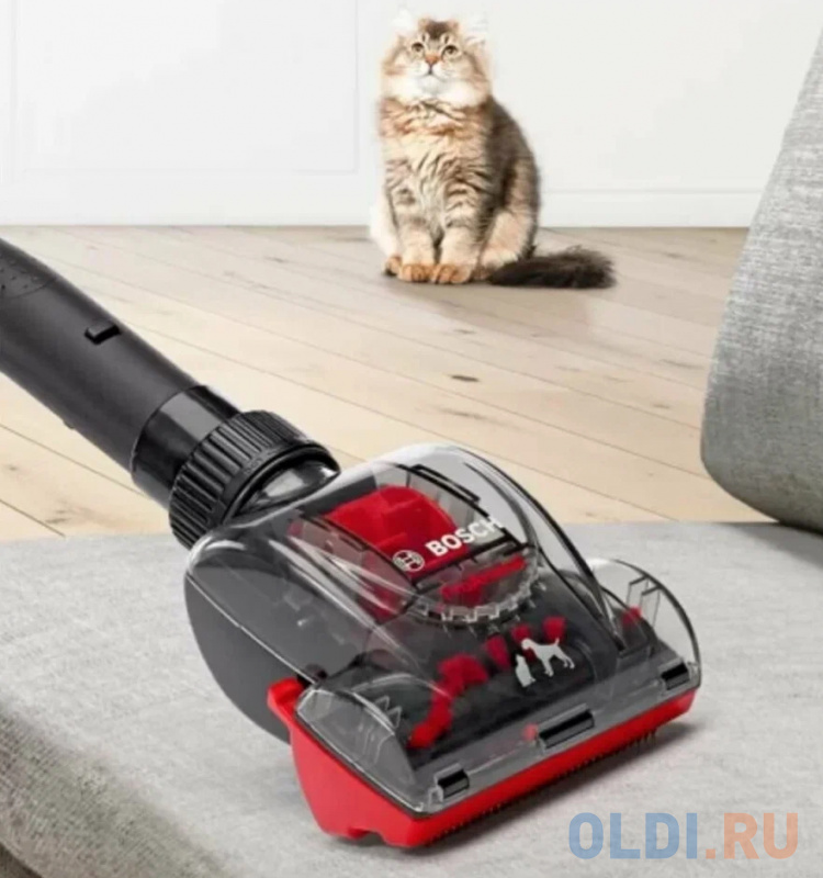 Пылесос Bosch BGS7PET сухая уборка красный фото