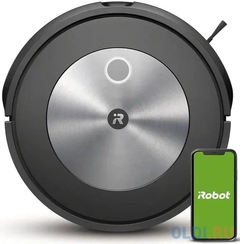 Робот-пылесос iRobot Roomba J7, 60Вт, черный/черный [j715840_rnd]