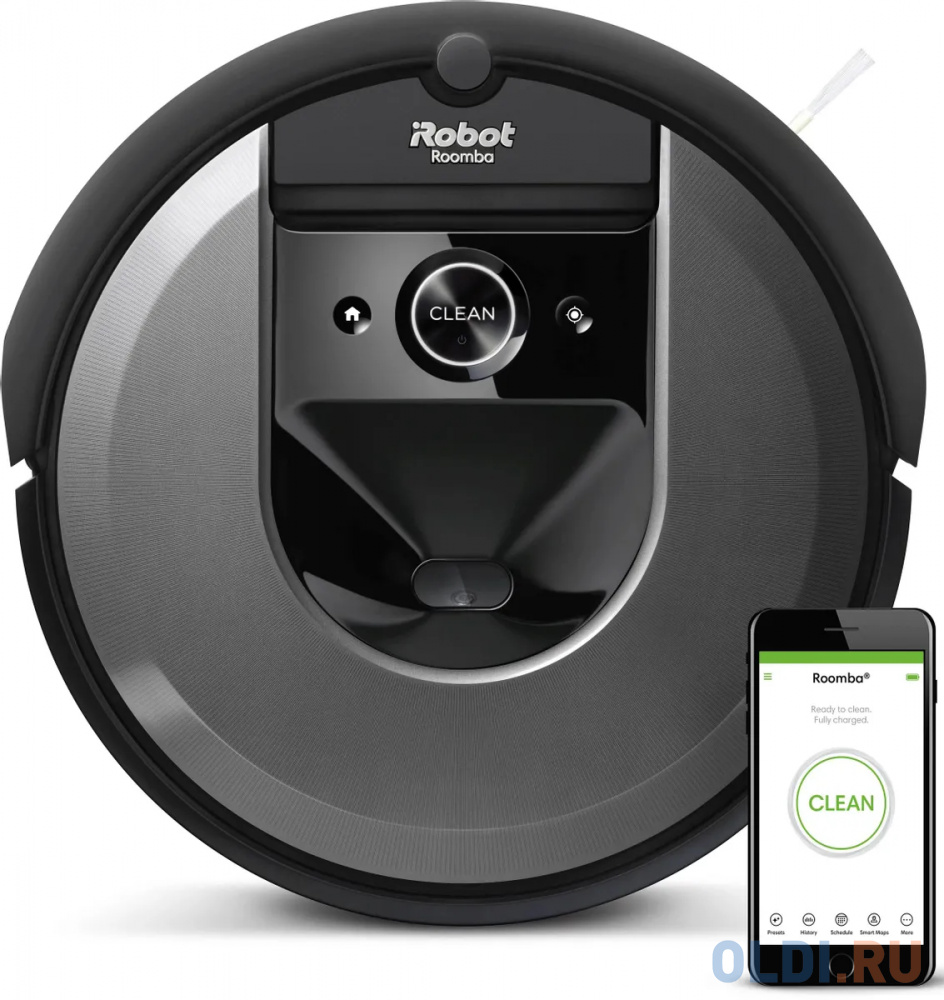 

Робот-пылесос iRobot Roomba Combo i8+, 55Вт, черный графит/черный [i857040plus_rnd]