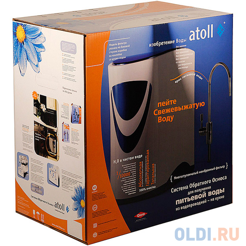 Система обратного осмоса atoll A-560Ep (Sailboat)/A-550p box STD  5 ступеней+ насос+бак фото