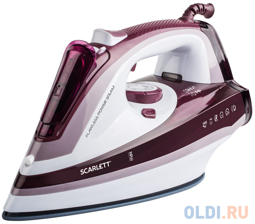 

Утюг Scarlett SC-SI30K26 2400Вт марсала белый