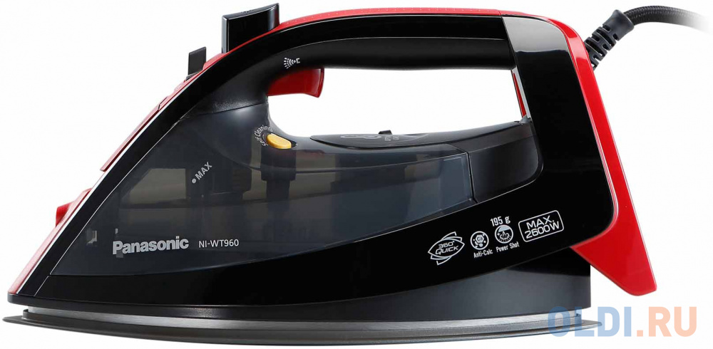 

Утюг Panasonic NI-WT960RTW 2600Вт чёрный красный
