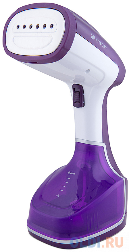 Отпариватель KITFORT KT-916-2 900Вт фиолетовый белый эпилятор panasonic es ed23 v520 скор 2 насад 2 от аккум белый фиолетовый