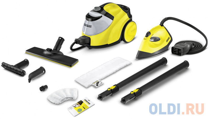 

Пароочиститель Karcher EasyFix SC 5 Iron 2200Вт жёлтый чёрный, Желтый/черный