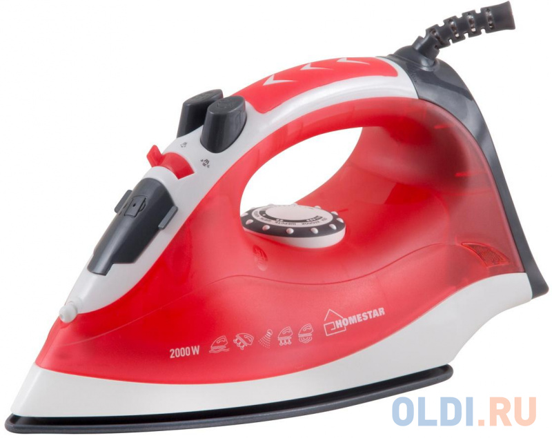 

УТЮГ "HOMESTAR" HS-4003 2000 ВТ ПОДОШВА КЕРАМИЧ. (1/10) КОРАЛЛОВЫЙ