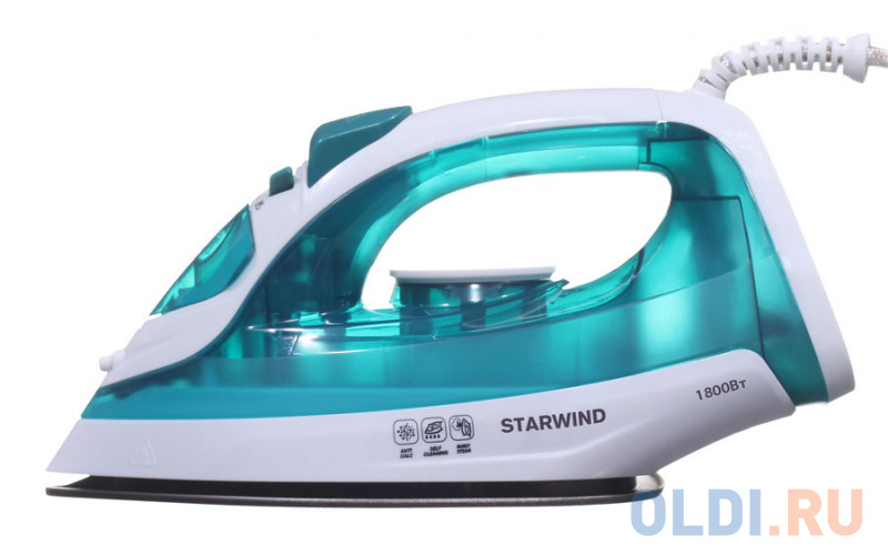 Утюг Starwind SIR6720 1800Вт зеленый/белый фото