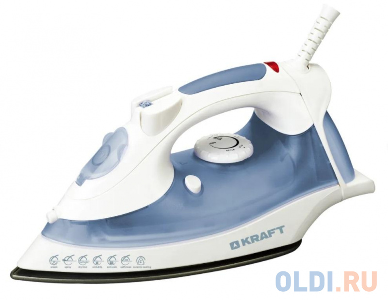 

Утюг Kraft KF-CI1810 1800Вт белый синий