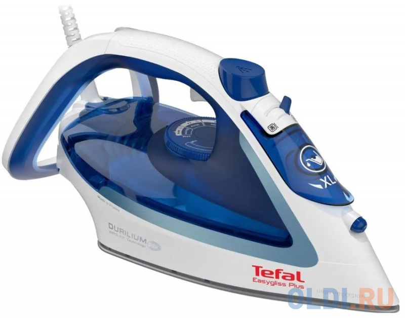 

Утюг Tefal FV5771E0 2700Вт белый синий, Синий/белый