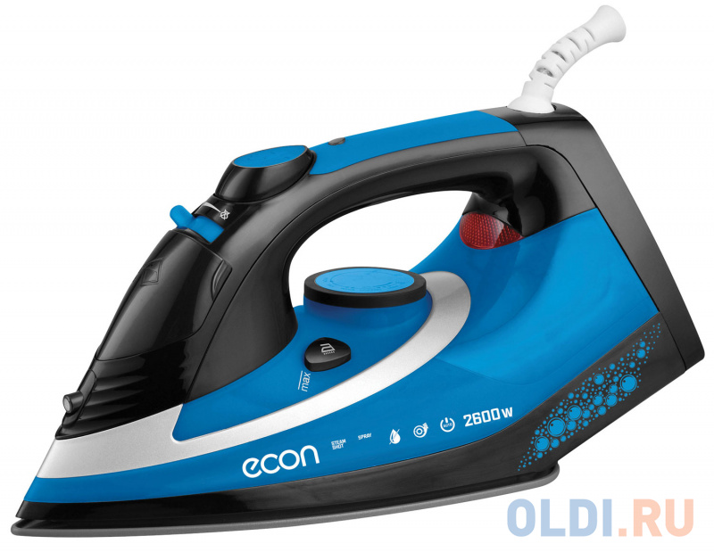 

Утюг ECON ECO-BI2603 2600Вт синий чёрный, Синий/черный