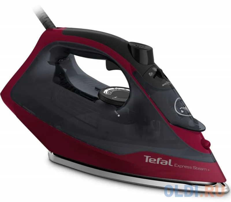 

Утюг Tefal FV2846E0 2400Вт чёрный бордовый, Бордовый/черный