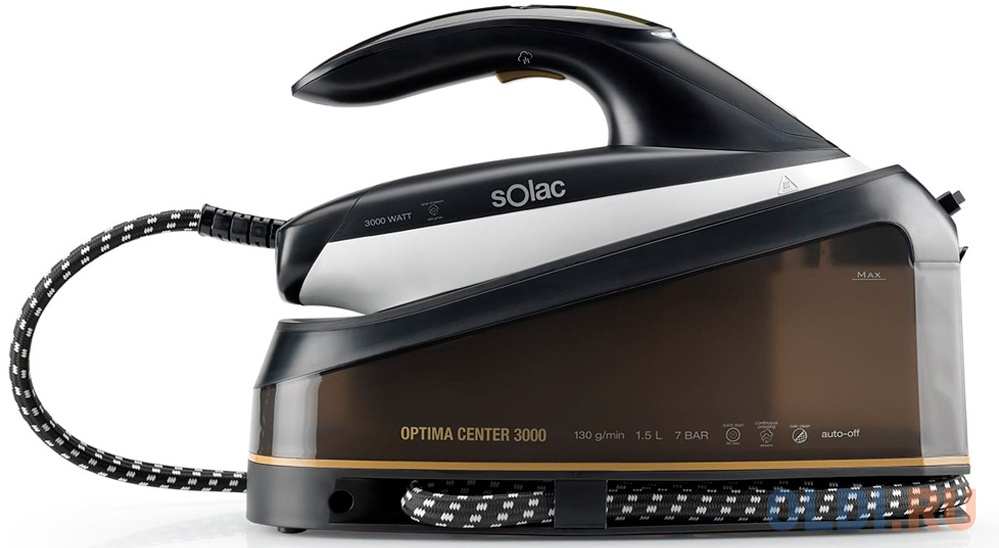 Паровая станция Solac Optima Center 3000 3000Вт чёрный tefal паровая гладильная система 3в1 ixeo qt1511e0