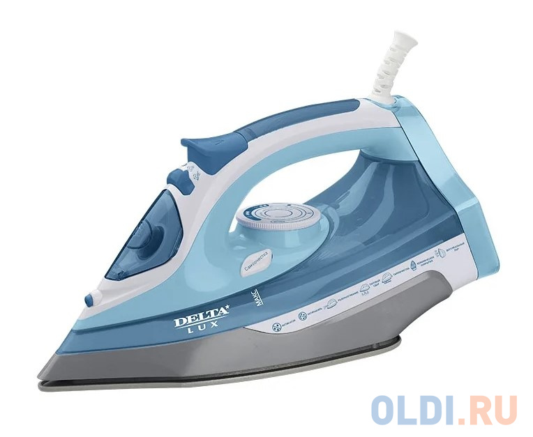 

Утюг DELTA LUX DL-712 2400Вт белый серый голубой