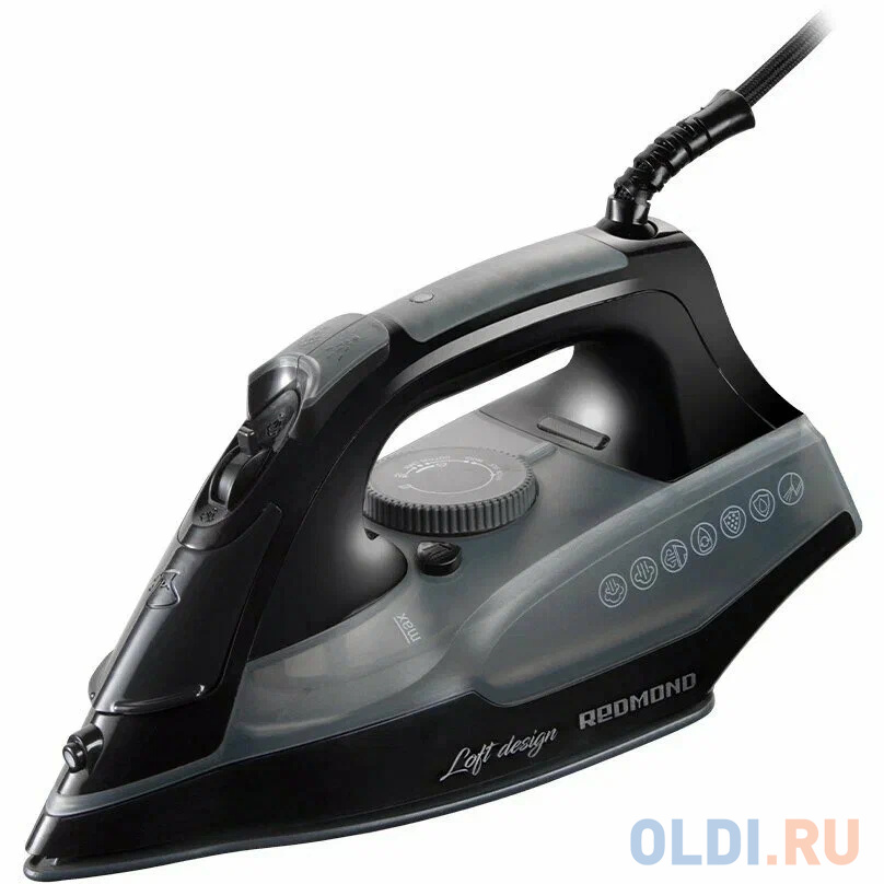 Утюг Redmond RI-C292 2200Вт чёрный утюг philips dst3020 30 2200вт сиреневый