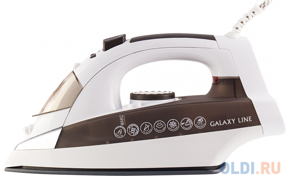 Утюг GALAXY GL 6117 2200Вт белый серый, размер н/д, цвет белый/серый - фото 1