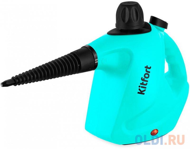 

Пароочиститель ручной Kitfort КТ-9138-2 1050Вт черный/зеленый