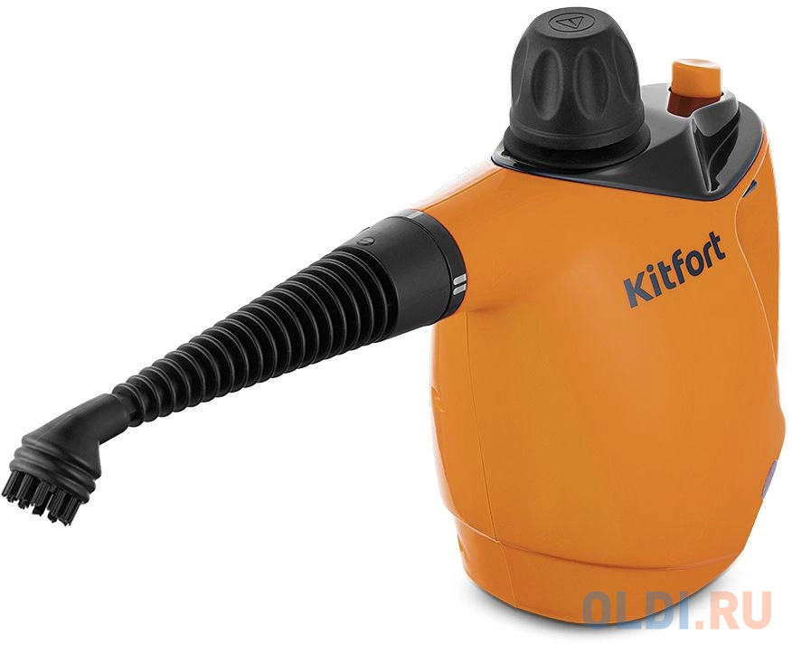 

Пароочиститель ручной Kitfort КТ-9140-2 1050Вт черный/оранжевый