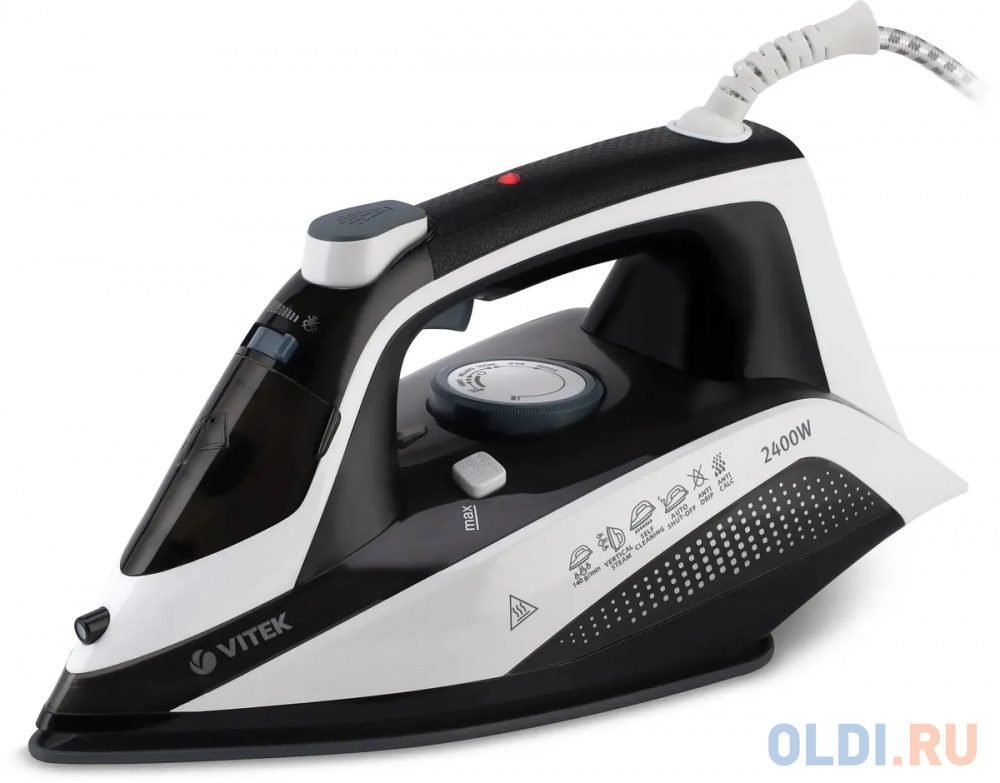 Утюг Vitek VT-8313, 2400Вт, белый/черный - VT-8313